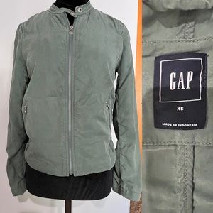 Gap green zip jacket